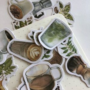 🌻10/$10🌻 Coffee/Drink Assortment Journal Stickers